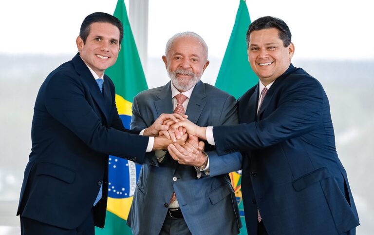 Lula diz que Hugo e Alcolumbre vão “ajudar muito” nas pautas prioritárias 7 Foco Político - Davi Alcolumbre | Governo Lula | Hugo Motta | lula